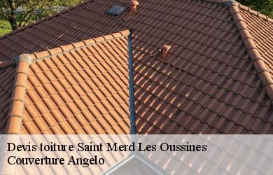 Devis toiture  saint-merd-les-oussines-19170 Couverture Angelo 