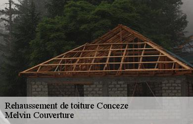 Rehaussement de toiture  conceze-19350 Melvin Couverture