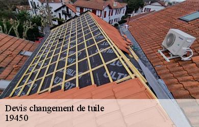 Devis changement de tuile  chamboulive-19450 Couverture Angelo 