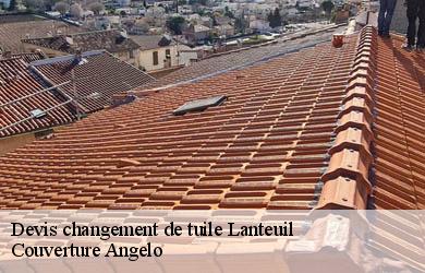 Devis changement de tuile  lanteuil-19190 Couverture Angelo 