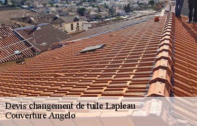 Devis changement de tuile  lapleau-19550 Couverture Angelo 