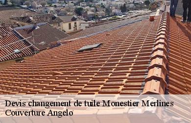 Devis changement de tuile  monestier-merlines-19340 Couverture Angelo 