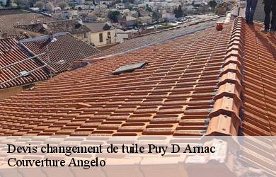 Devis changement de tuile  puy-d-arnac-19120 Couverture Angelo 