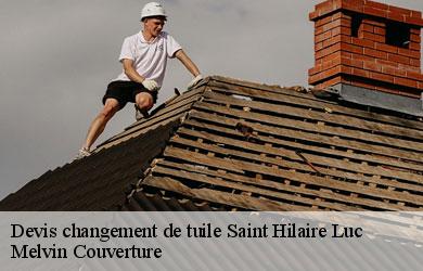 Devis changement de tuile saint-hilaire-luc-19160 Melvin Couverture