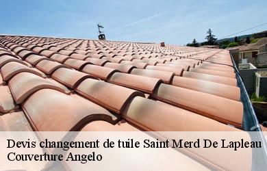 Devis changement de tuile  saint-merd-de-lapleau-19320 Couverture Angelo 