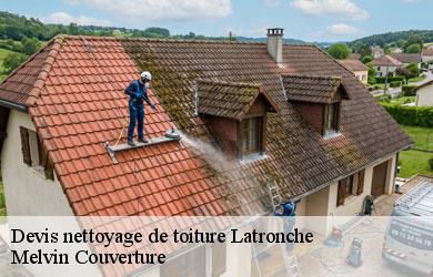 Devis nettoyage de toiture latronche-19160 Melvin Couverture