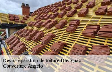 Devis réparation de toiture  davignac-19250 Couverture Angelo 