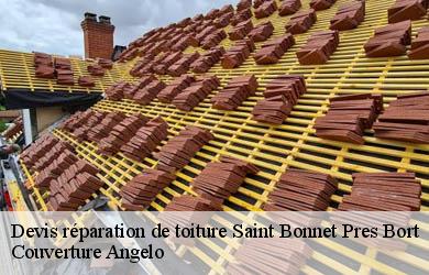 Devis réparation de toiture  saint-bonnet-pres-bort-19200 Couverture Angelo 
