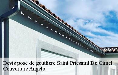 Devis pose de gouttière  saint-priesaint-de-gimel-19800 Couverture Angelo 