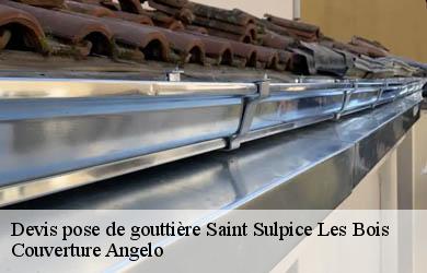 Devis pose de gouttière  saint-sulpice-les-bois-19250 Couverture Angelo 