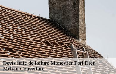 Devis fuite de toiture monestier-port-dieu-19110 Melvin Couverture