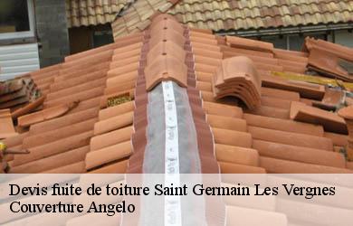 Devis fuite de toiture  saint-germain-les-vergnes-19330 Couverture Angelo 