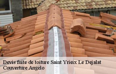 Devis fuite de toiture  saint-yrieix-le-dejalat-19300 Couverture Angelo 